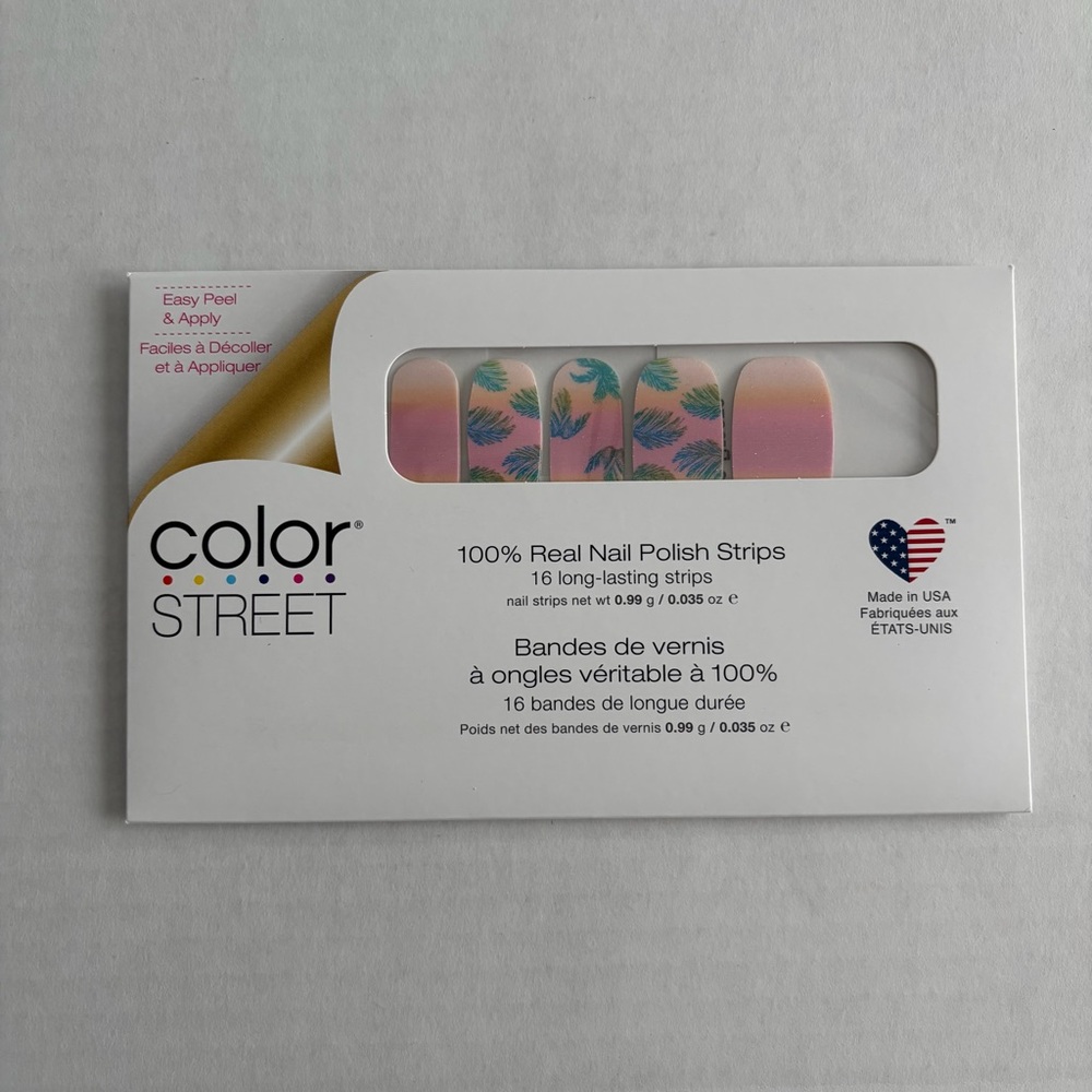 *Retired* Color Street: Cabana Breeze | Beach Tropical Palm Tree Orange Pink - Picture 3 of 11